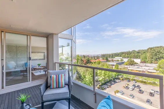 Balcony pic - 904-1327 East Keith Road, North Vancouver  