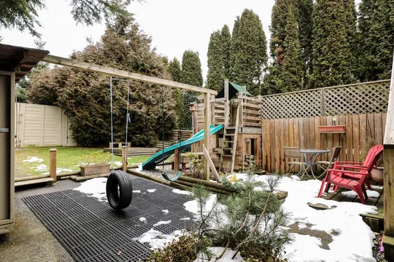 Backyard with lane access  