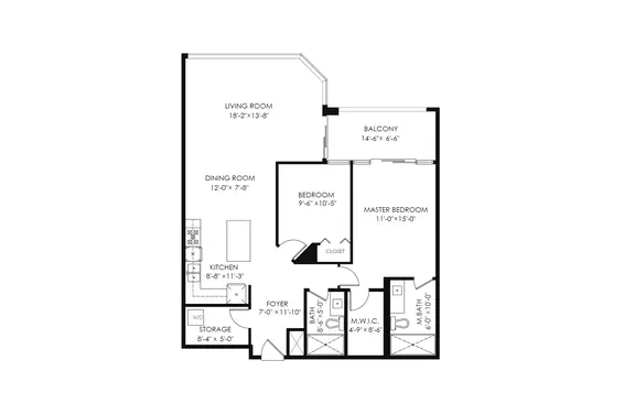 Floorplan - 904-1327 East Keith Road, North Vancouver  
