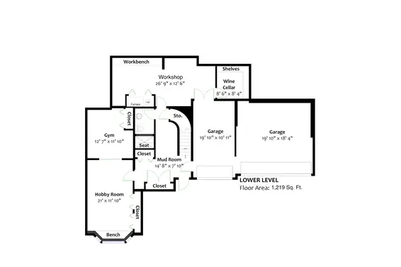 Basement plan - 4188 Coventry Way  