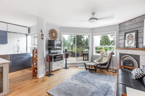 Living Room - 704-1500 Ostler Court, North Vancouver  
