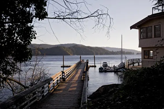 Steps to the public wharf  