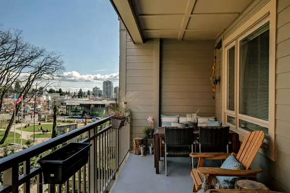 126 sq/ft balcony  