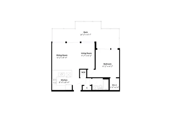 Floorplan - 415 1330 Marine Drive. Grab the PDF from the Downloads Tab.  
