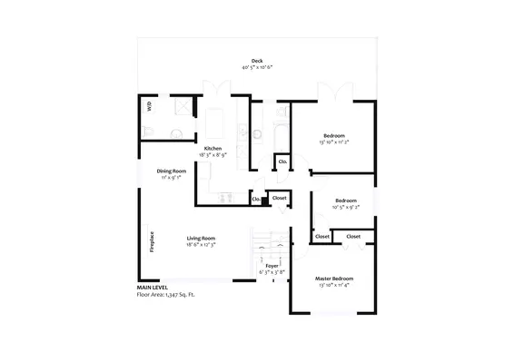 Main Floor Plan  - 1322 Mill Street, North Vancouver  
