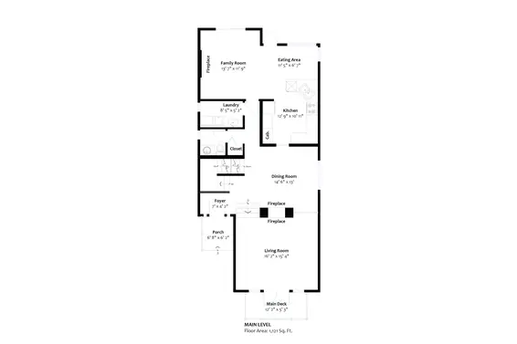 Main Level Plan - 1101 Clements Avenue, North Vancouver  