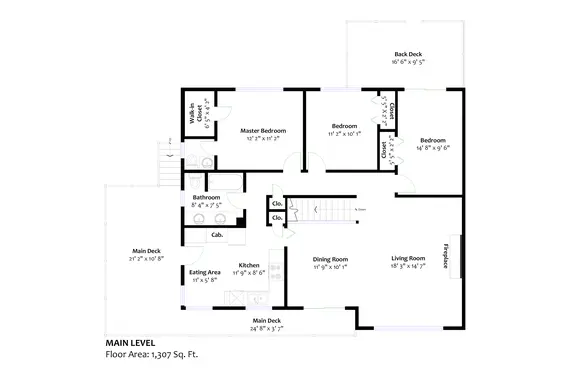 Main floor plan - 1984 Hyannis Drive, North Vancouver  