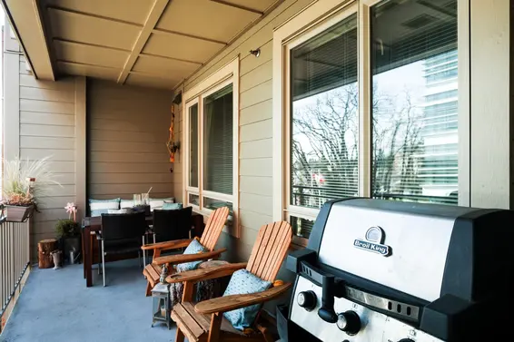 126 sq/ft balcony  