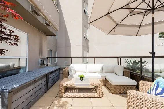 Patio - 506-1500 Ostler Court, North Vancouver  