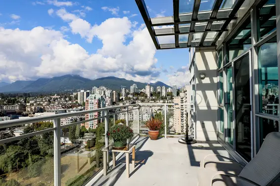 Balcony | 2303-188 East Esplanade, North Vancouver  