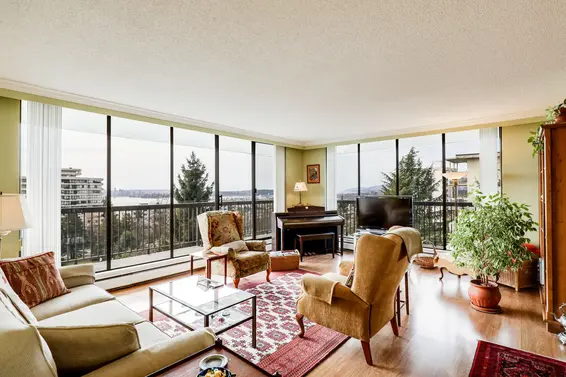 Living Room - 703-114 W Keith Road, North Vancouver  