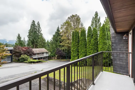 front balcony 2 - 4649 Tourney Road, North Vancouver  
