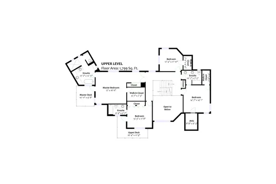 Upper Floorplan - 998 Dempsey Road, North Vancouver  