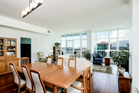 Dining Room | 2303-188 East Esplanade, North Vancouver  