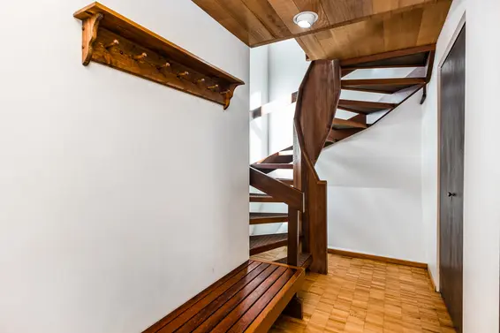Stairwell up - 236 East 4th Street, North Vancouver  