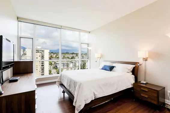 Master Bedroom | 2303-188 East Esplanade, North Vancouver  