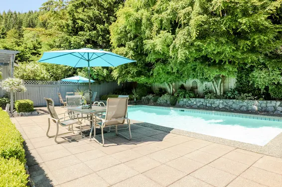 Pool Patio - 1322 Mill Street, North Vancouver  
