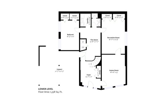 Lower floor plan - 4775 Tourney Road, North Vancouver