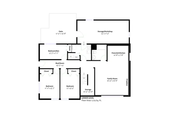 Lower Level Plan - 4353 Ruth Crescent  