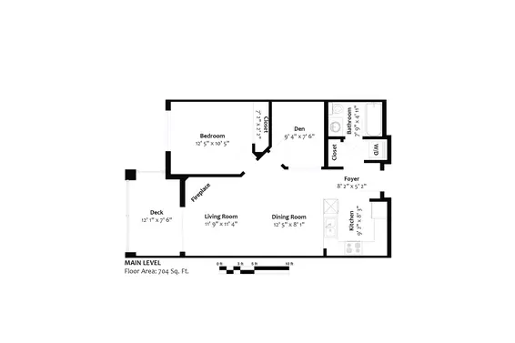 Floorplan - 411-3629 Deercrest Drive, North Vancouver  