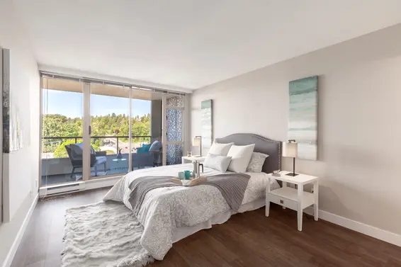 Master Bedroom - 904-1327 East Keith Road, North Vancouver  
