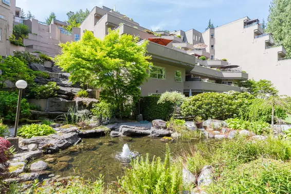 Water feature - Mountain Terrace, 1500 Ostler Court, North Vancouver  
