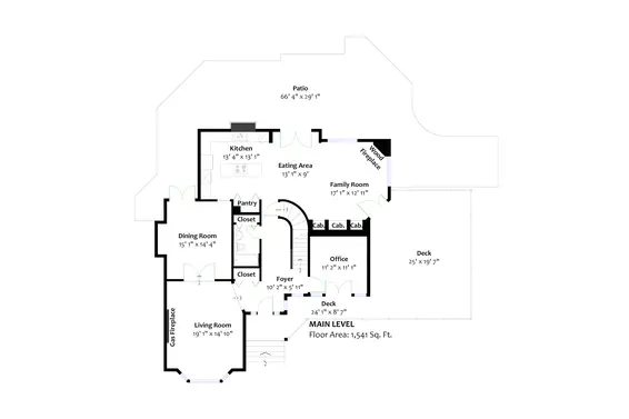 Main Floor plan  - 4188 Coventry Way  