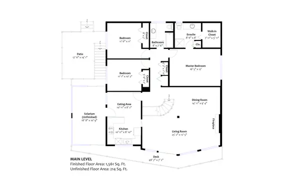 Main floor plan - 4775 Tourney Road, North Vancouver  