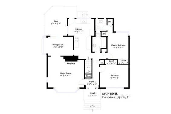 Main Floor Plan - 1136 W 22nd Street, North Vancouver  