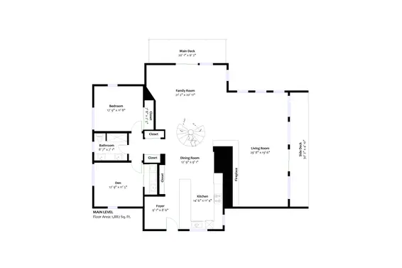 Main floor plan - 440 Upper Bayview Road, Lions Bay  