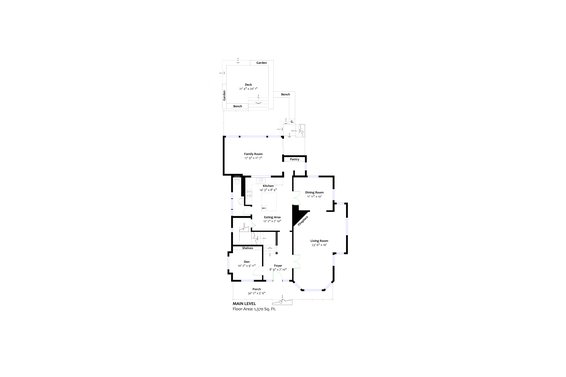 Main floor plan - 3096 Fromme Road, North Vancouver