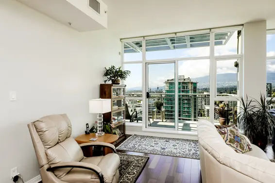 Living Room | 2303-188 East Esplanade, North Vancouver  