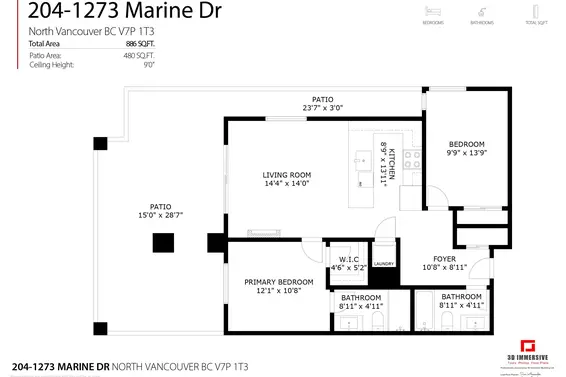 204 1273 Marine Drive, North Vancouver For Sale - image 34