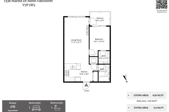 303 1330 Marine Drive, North Vancouver For Sale - image 23