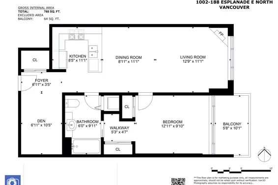 1002 188 East Esplanade, North Vancouver For Sale - image 30