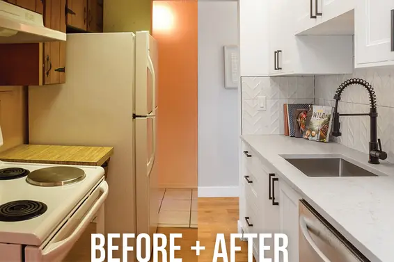 Before & After at 208-341 W 3rd St