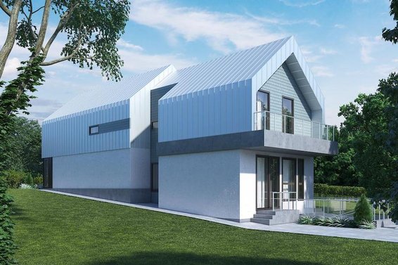 Building lot with 'Bone Structure' plans
