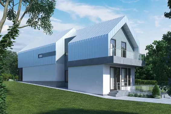 Building lot with 'Bone Structure' plans