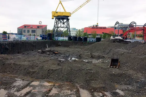 The Shipyards Construction Progress