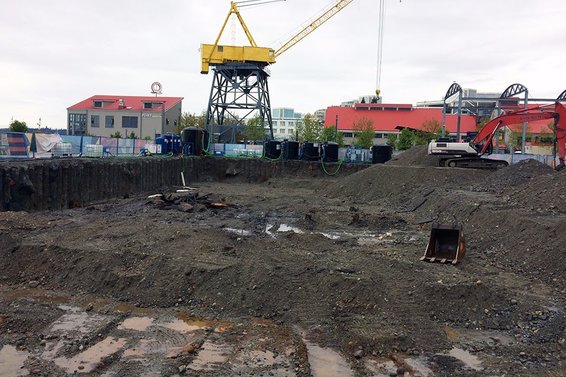 The Shipyards Construction Progress