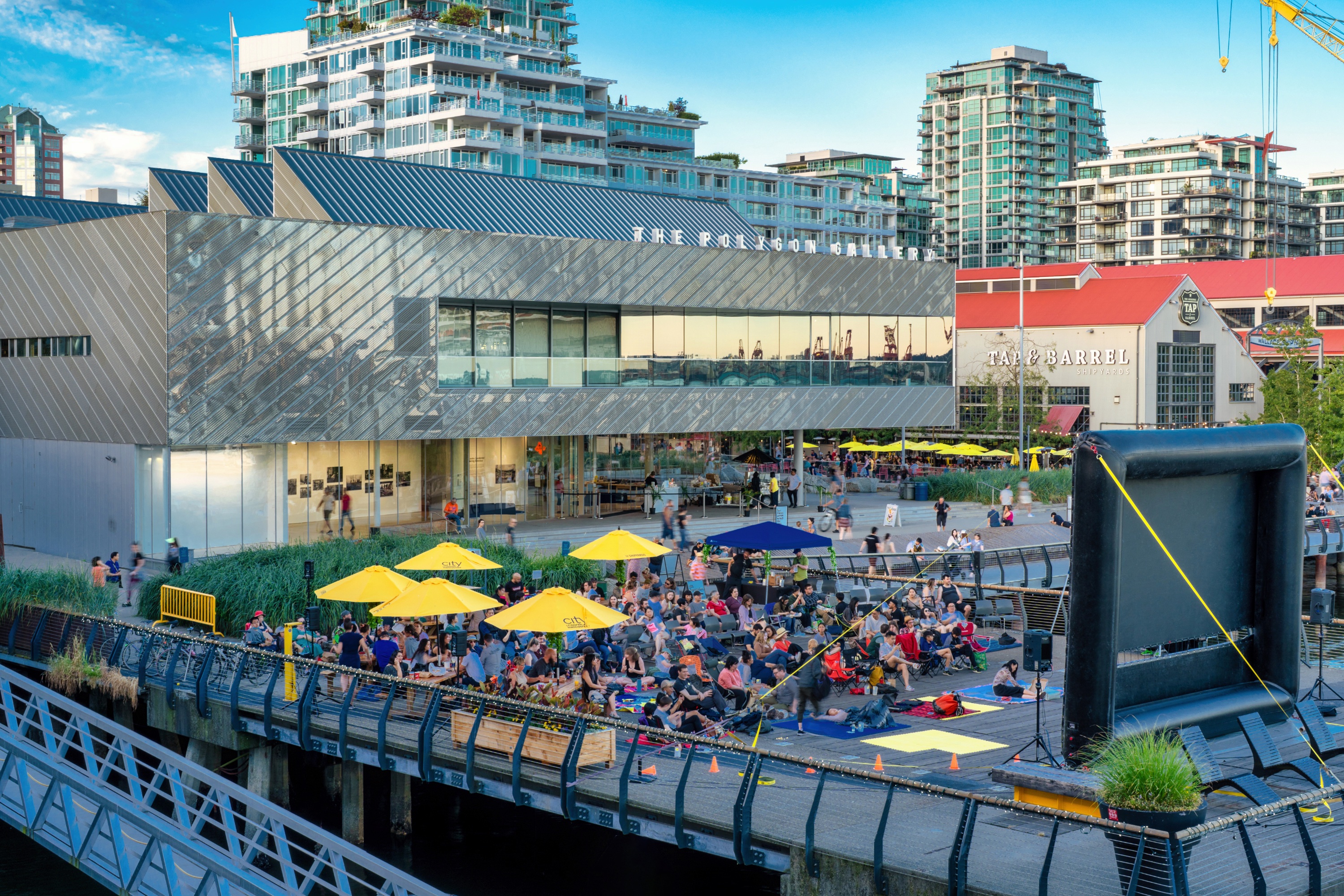 Deckchair Cinema at the Polygon Gallery, Lower Lonsdale North Vancouver - image