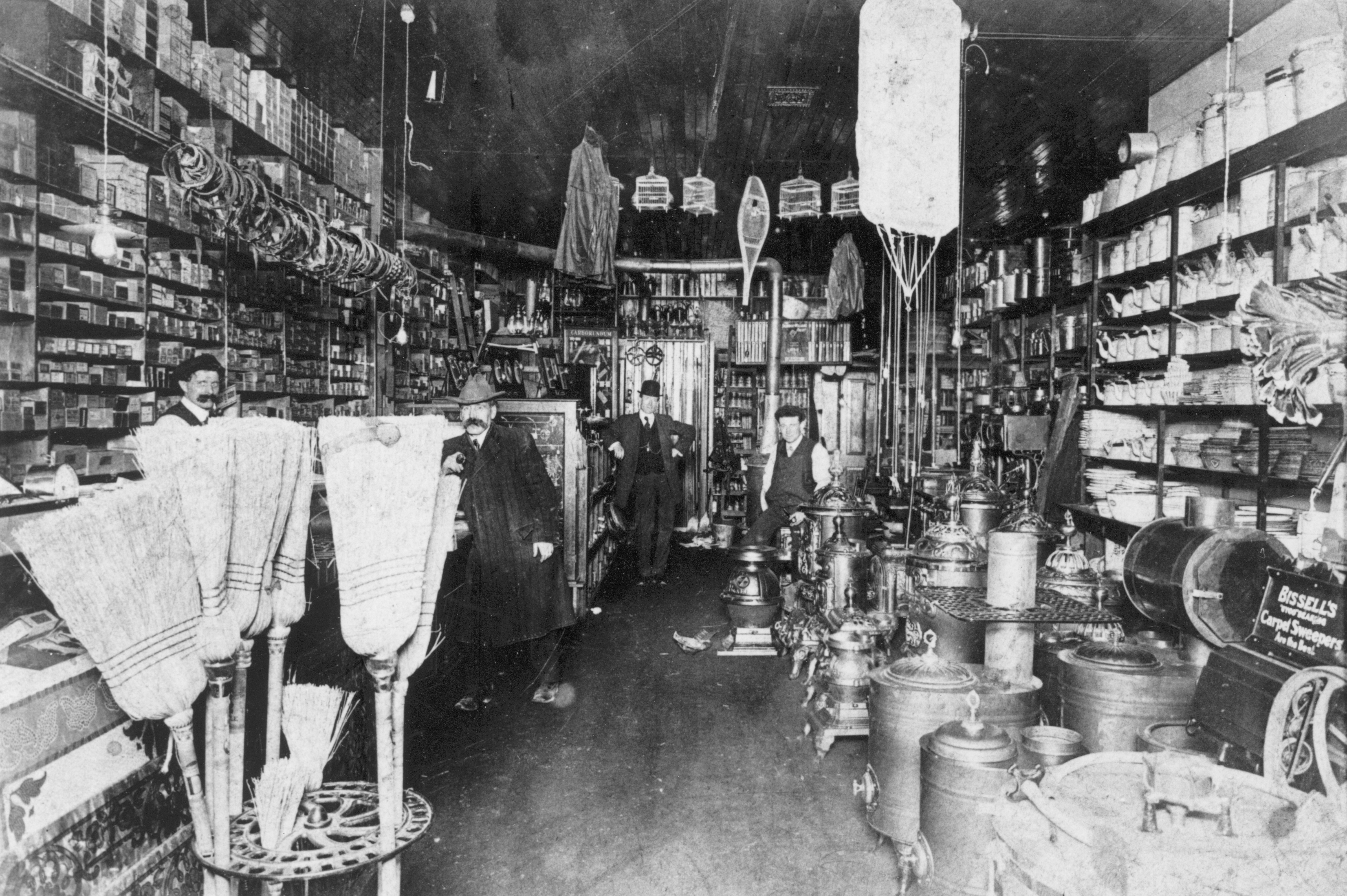 A rare photo from the original Paine & McMillan Hardware Store, at Rossetti Realty in Lower Lonsdale